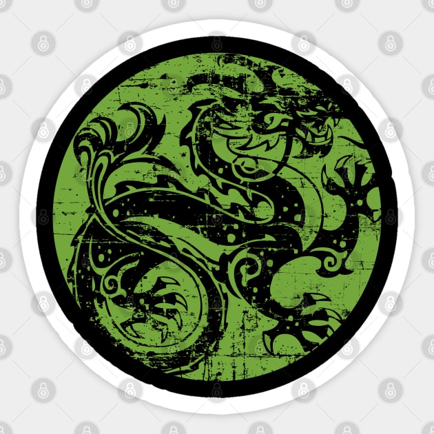 Jade Dragon Sticker by CTShirts